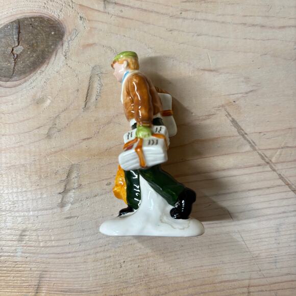 Department 56 EUC Vintage 1993 Village News Delivery Mail Carrier Ceramic - Picture 4 of 7